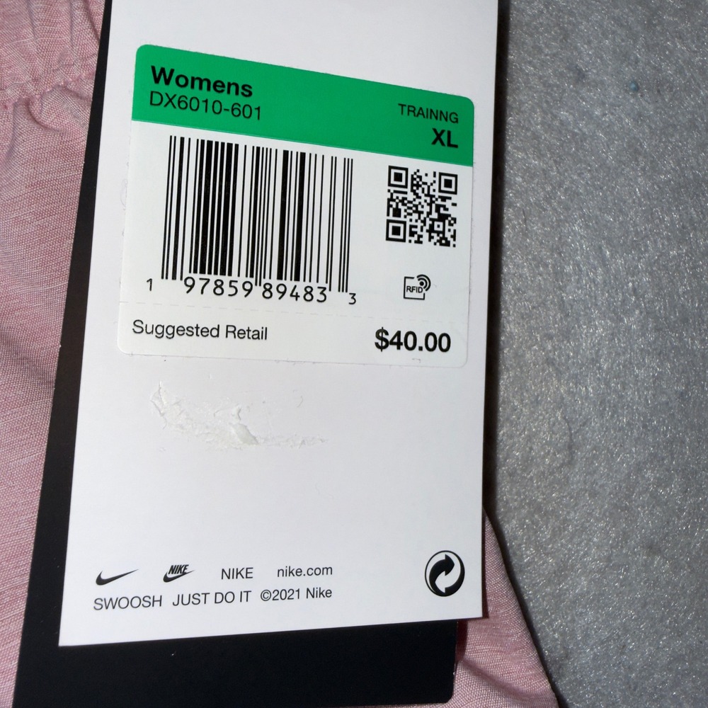 Nike Womens Dri-FIT Loose‎ Fit Training Shorts Pink DX6010-601 XL NWT - Picture 5 of 8